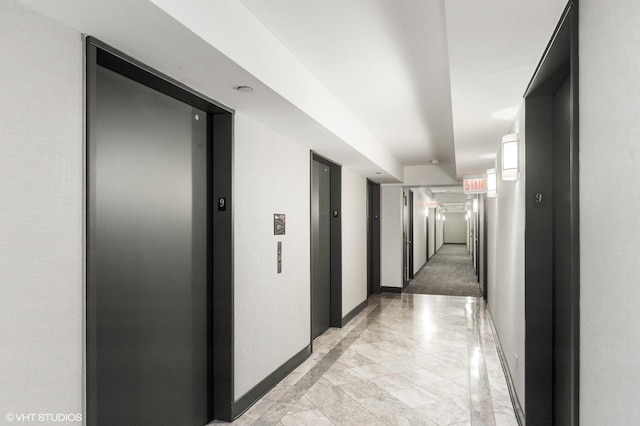 hallway with elevator