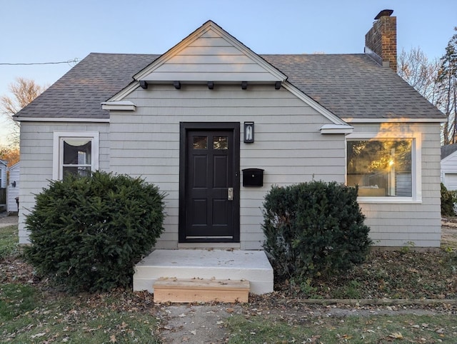 view of bungalow