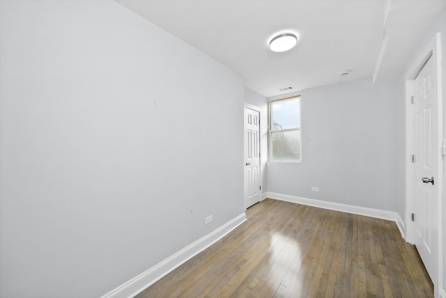 interior space featuring wood-type flooring