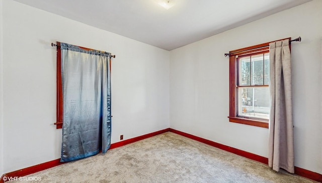 view of carpeted empty room