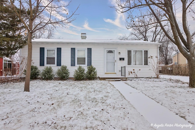 view of front of home