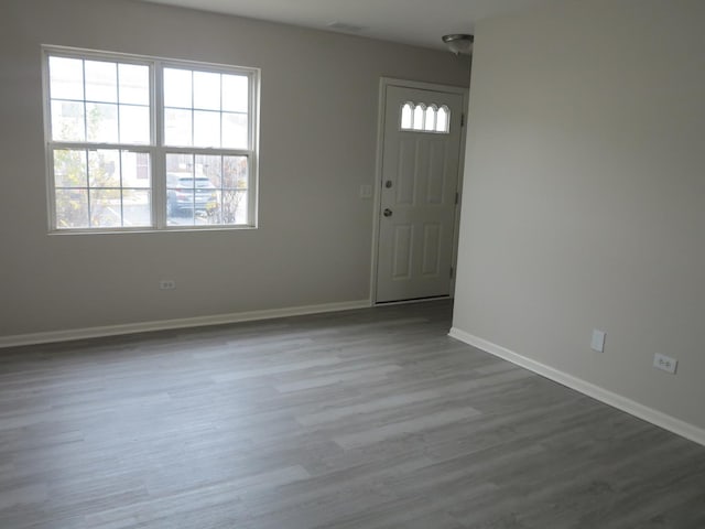 entrance foyer featuring light hardwood / wood-style flooring