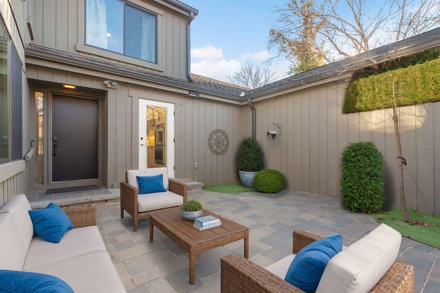 view of patio / terrace featuring outdoor lounge area