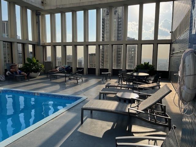 view of pool with a patio