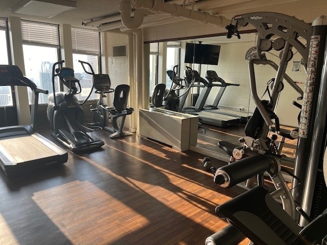 view of exercise room