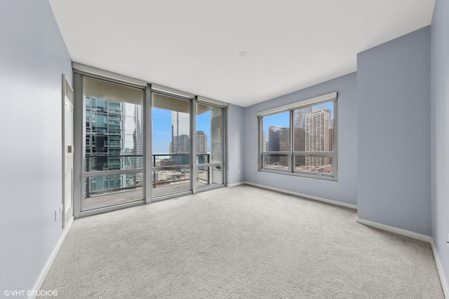 view of carpeted empty room