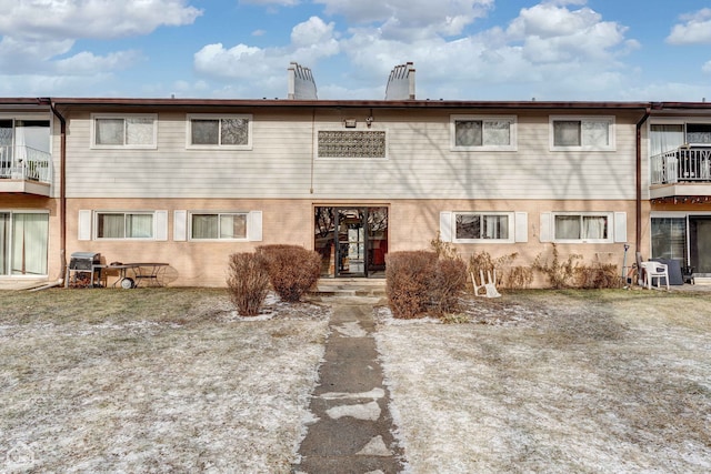 view of rear view of property