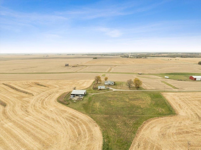 bird's eye view featuring a rural view