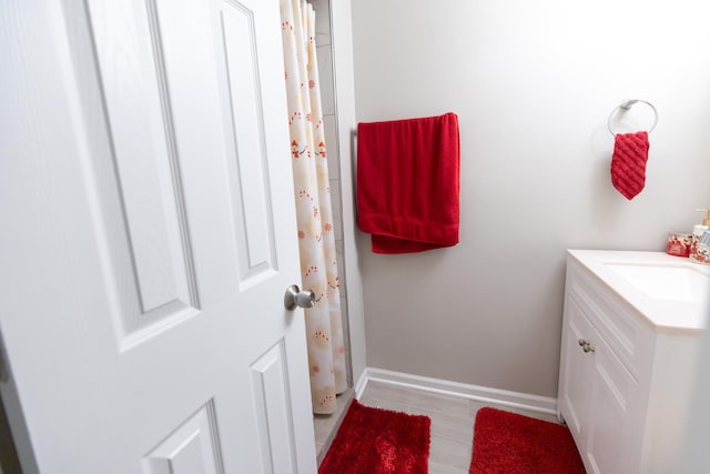 bathroom featuring vanity