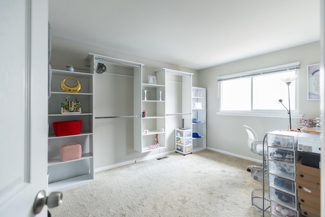 home office featuring carpet floors