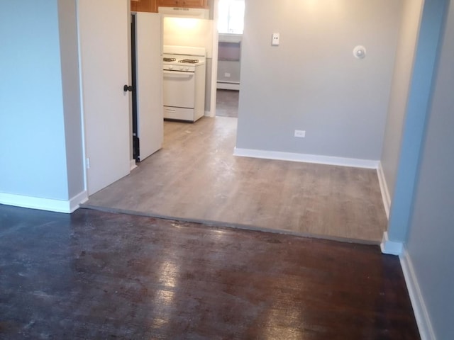 interior space with baseboard heating