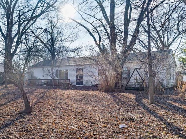 exterior space featuring a deck