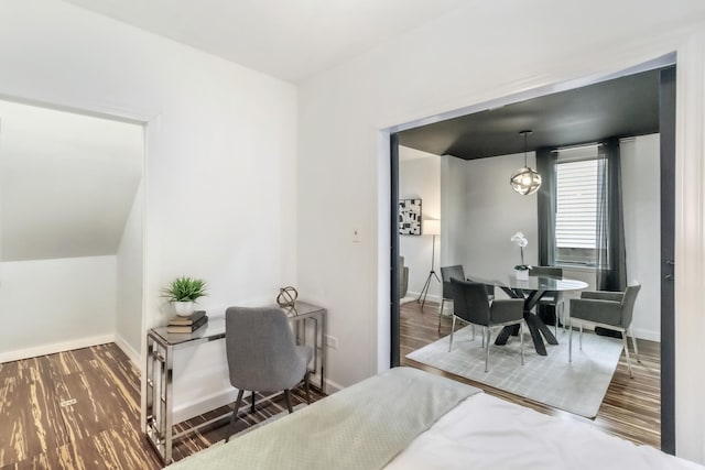 bedroom featuring hardwood / wood-style flooring