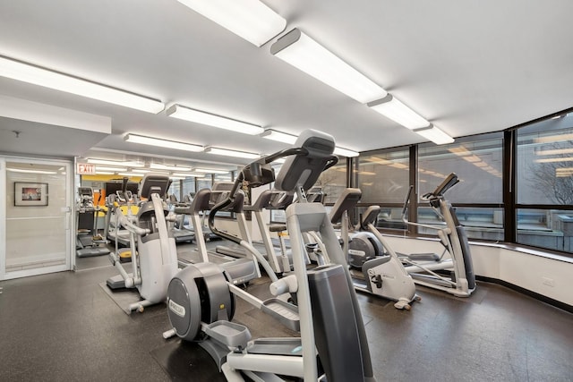 view of exercise room