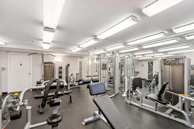 view of exercise room