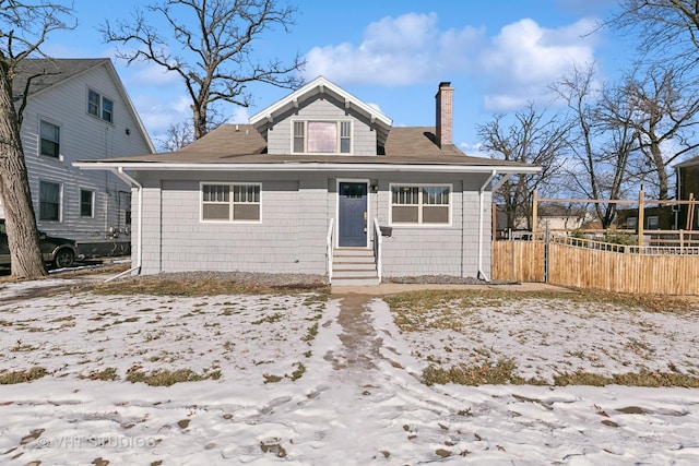 view of bungalow