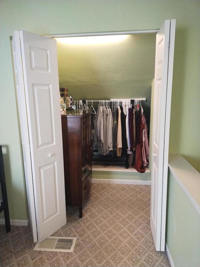 view of closet