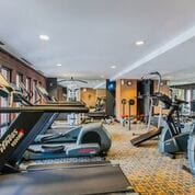 exercise room featuring carpet floors