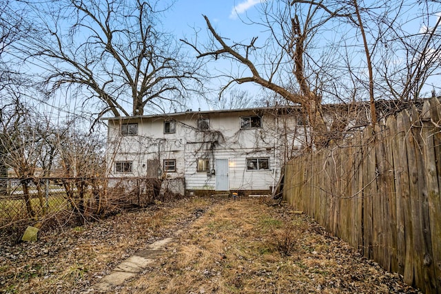 view of rear view of property