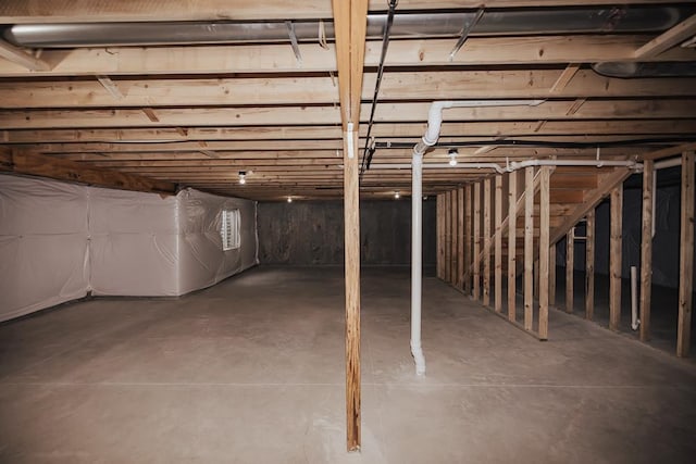 view of basement