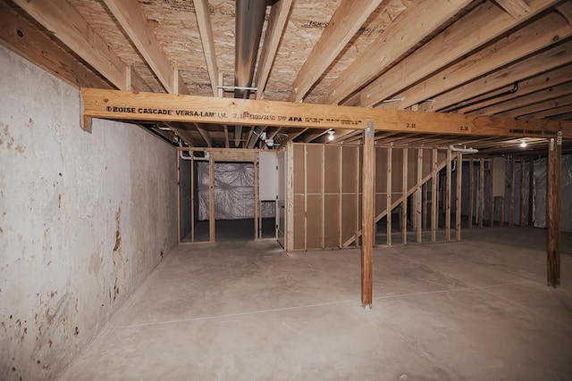 view of basement