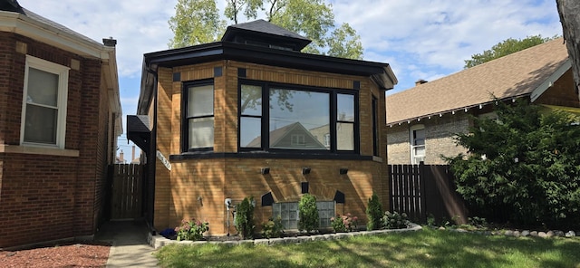 exterior space with a lawn