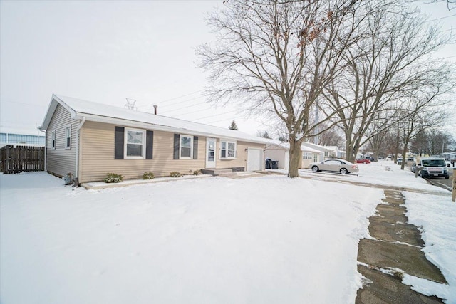 view of front of home