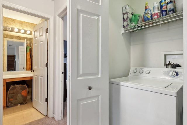 laundry area featuring washer / clothes dryer