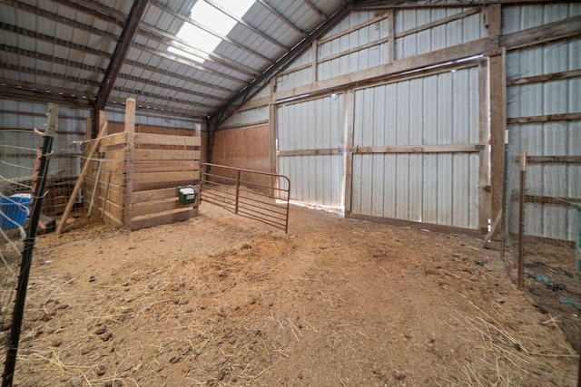 view of horse barn