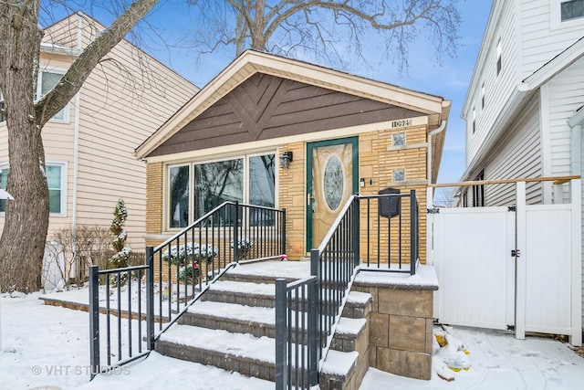 view of bungalow-style house