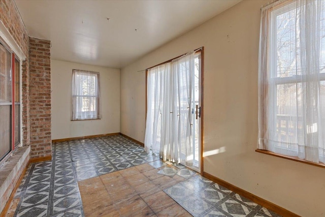 entryway with plenty of natural light