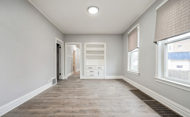 unfurnished bedroom featuring light hardwood / wood-style floors