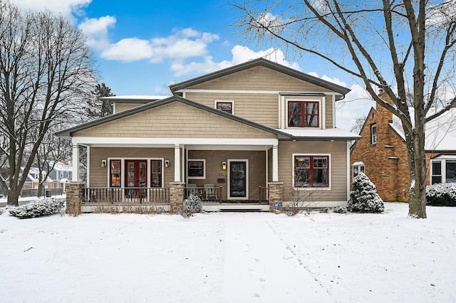 view of craftsman inspired home