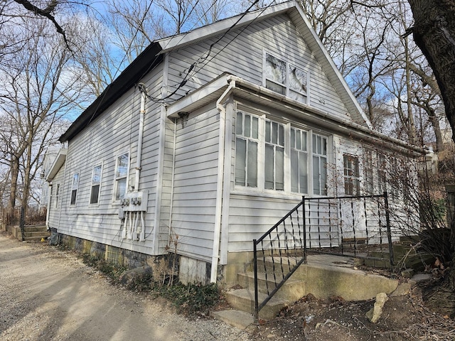 view of side of home