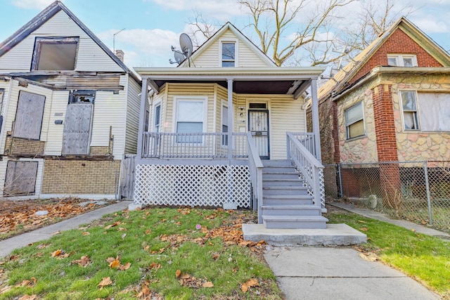 bungalow with a porch