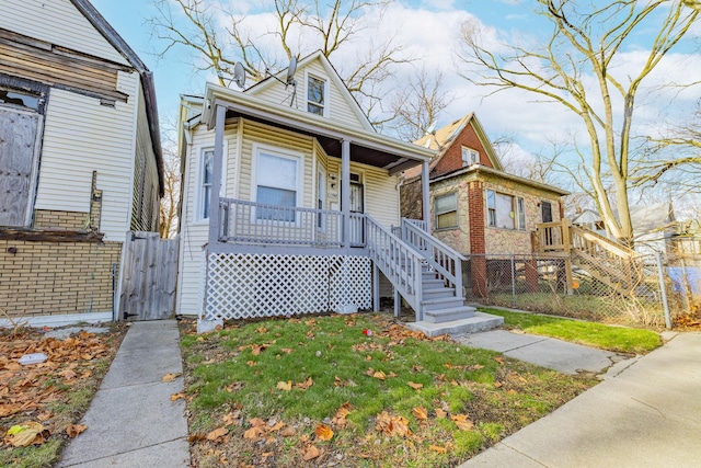 bungalow-style house with a porch