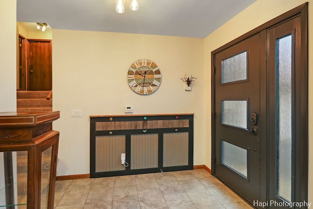 view of tiled foyer