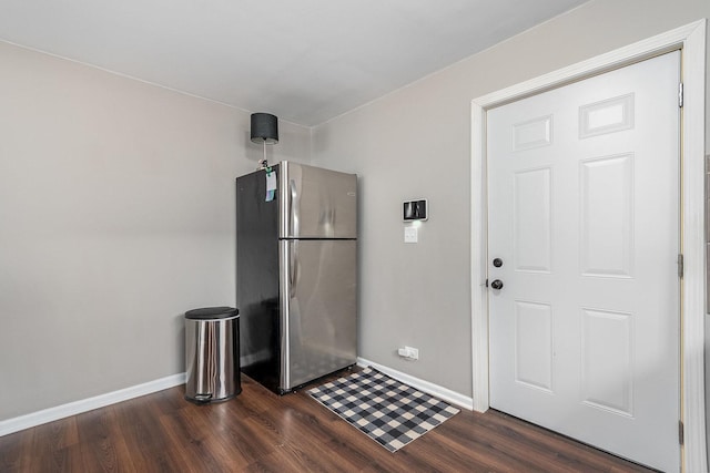 interior space featuring dark hardwood / wood-style flooring