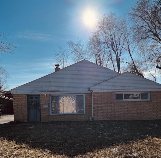 view of back of property