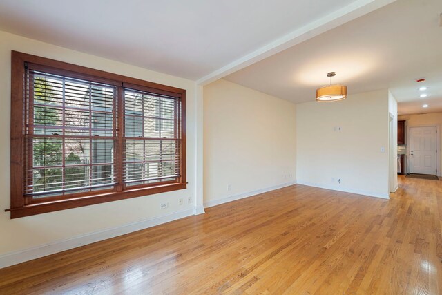 3022 N Hamilton Ave, Chicago, IL 60618 - unfurnished room featuring light wood-type flooring and baseboards