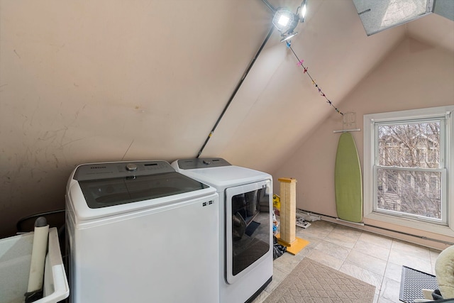 3022 N Hamilton Ave, Chicago, IL 60618 - laundry room featuring separate washer and dryer and laundry area
