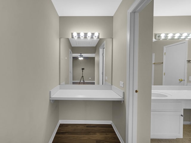 bathroom with vanity