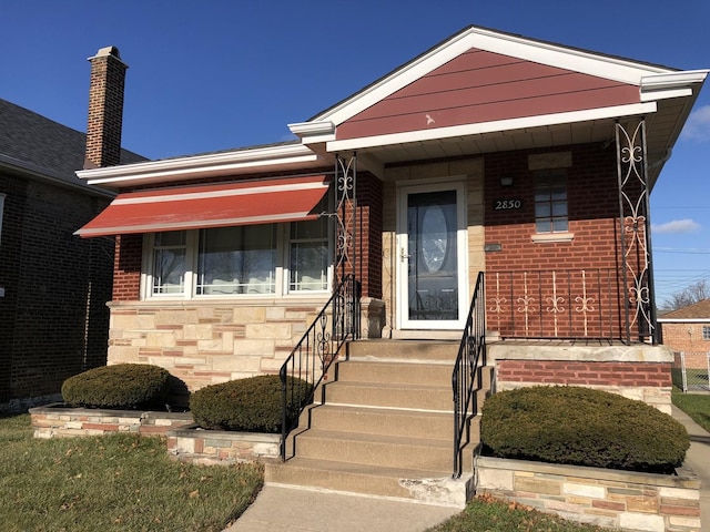 view of front of home