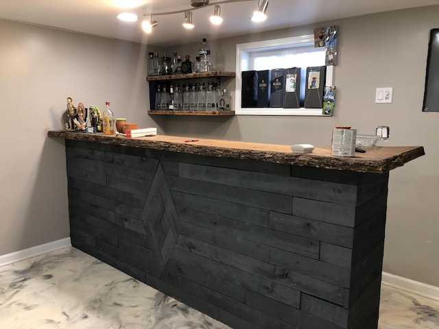 view of bar