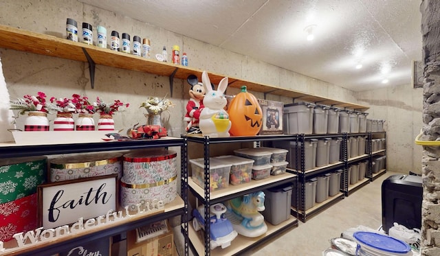 view of storage room