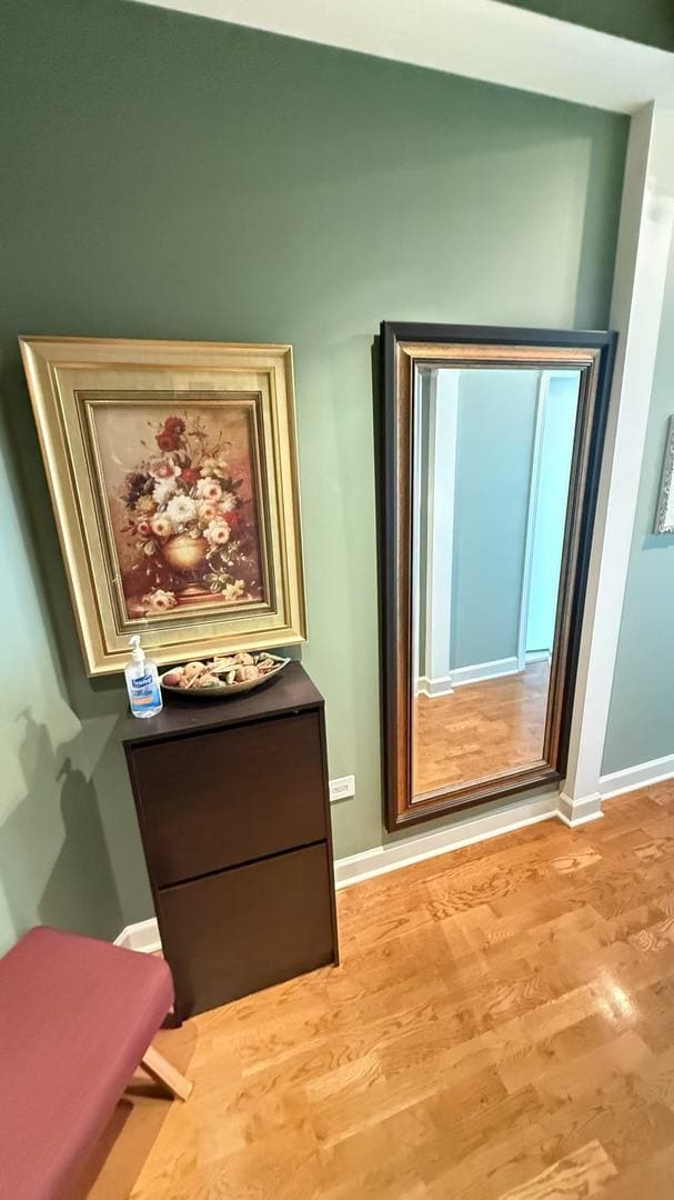 interior space featuring hardwood / wood-style floors