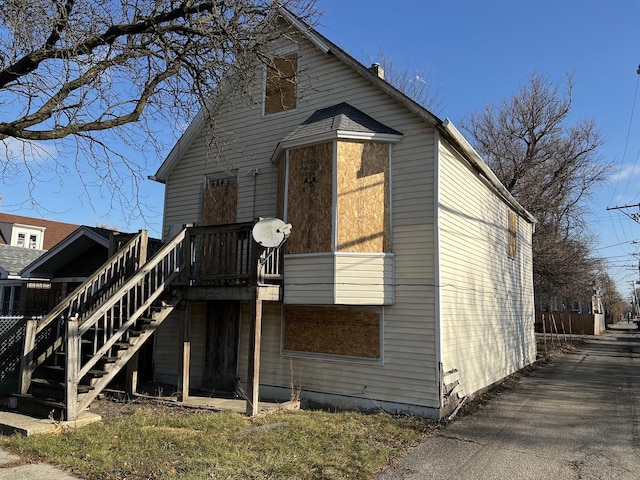 view of front of home