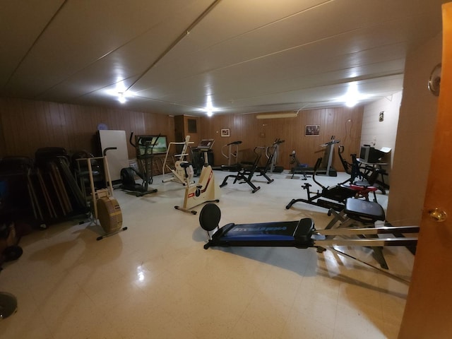 view of exercise area