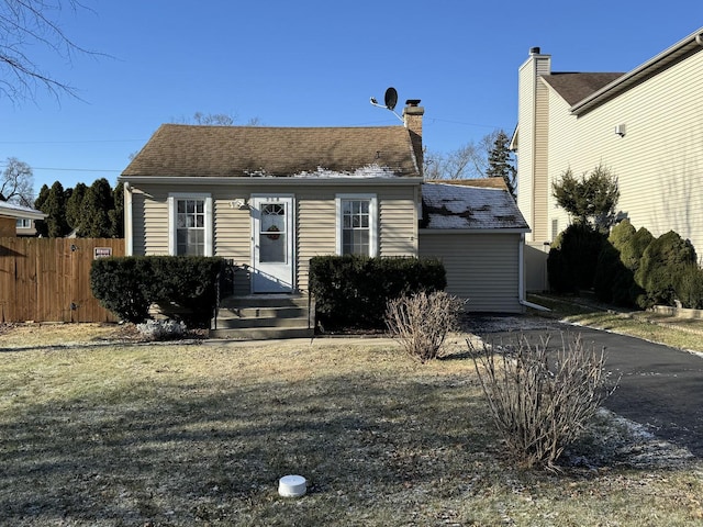 view of front of home