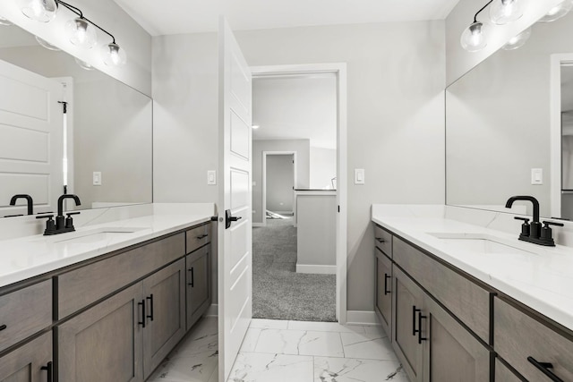 bathroom with vanity